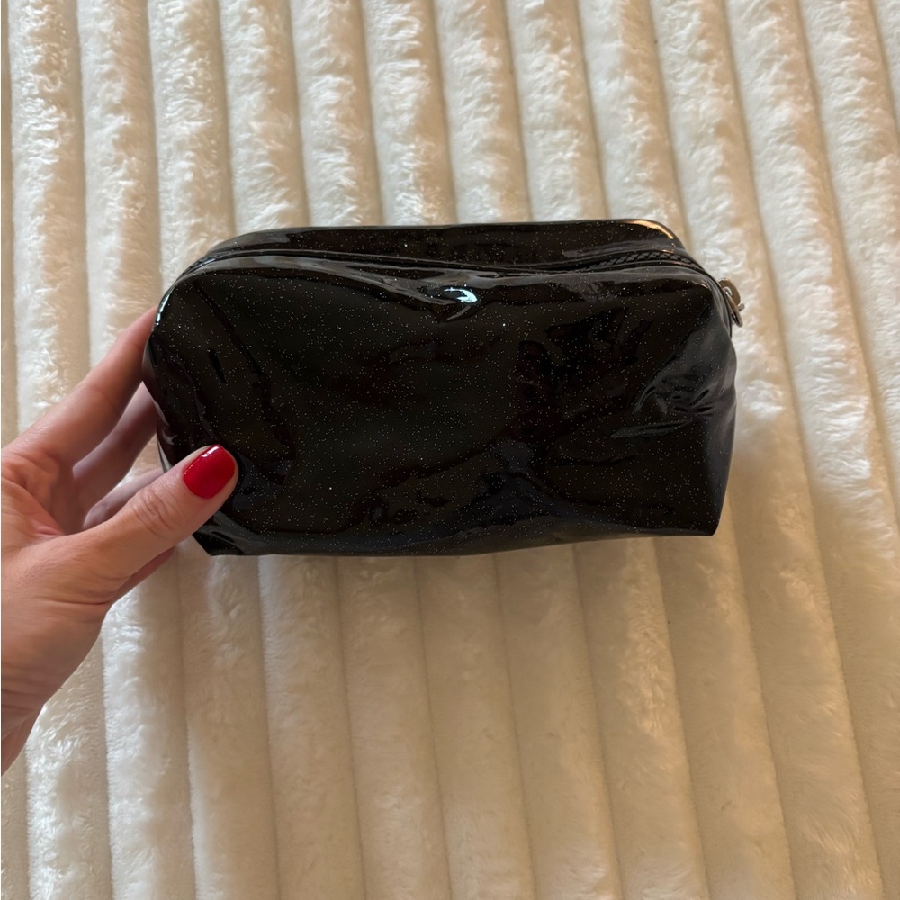 Juicy Couture black Glitter Cosmetic Bag